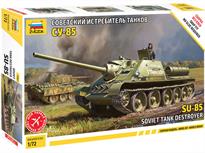 Zvezda 5062 1/72nd Soviet SU-85 Self Propelled Gun Snap Kit<br />Number of Parts 81  Length 115mm