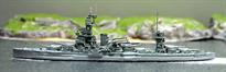 A 1/1250 scale second-hand model of USS Arkansas in 1944. This model has been made by stretching a Neptun USS Texas model giving a plausible representation of Arkansas, see photograph