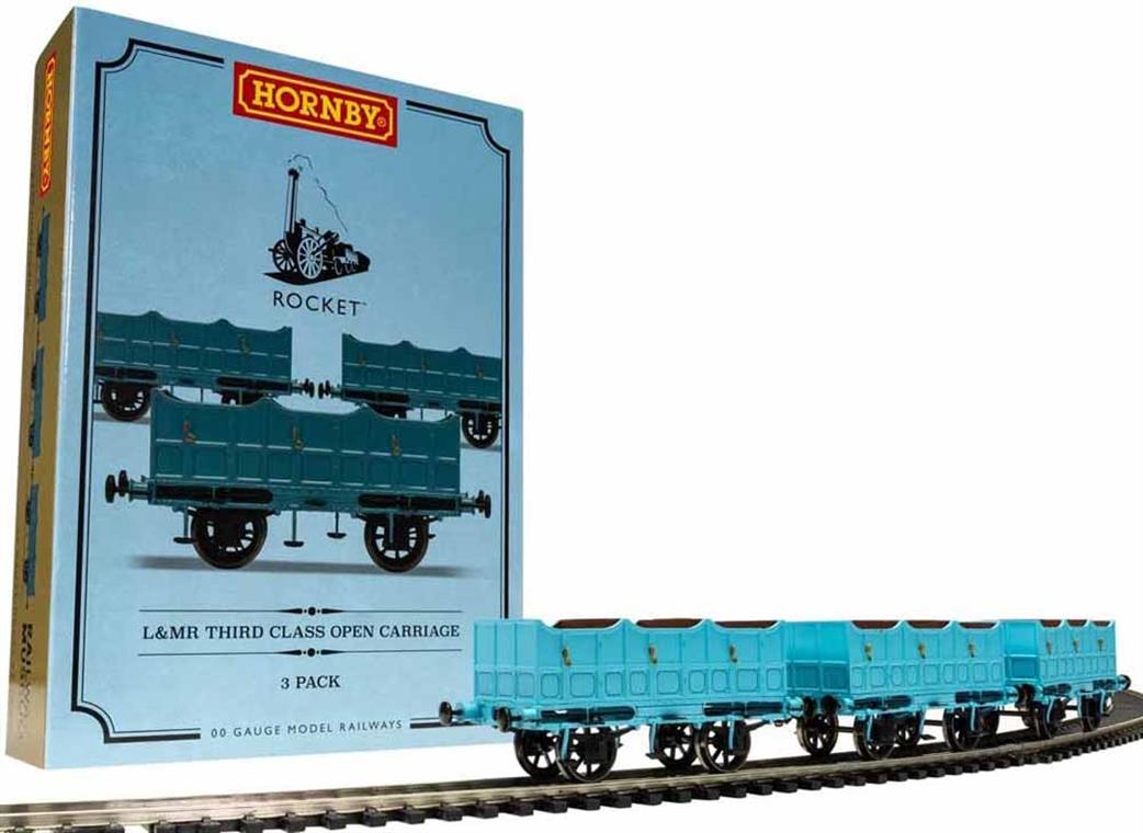 hornby r40102 rocket third class coach pack