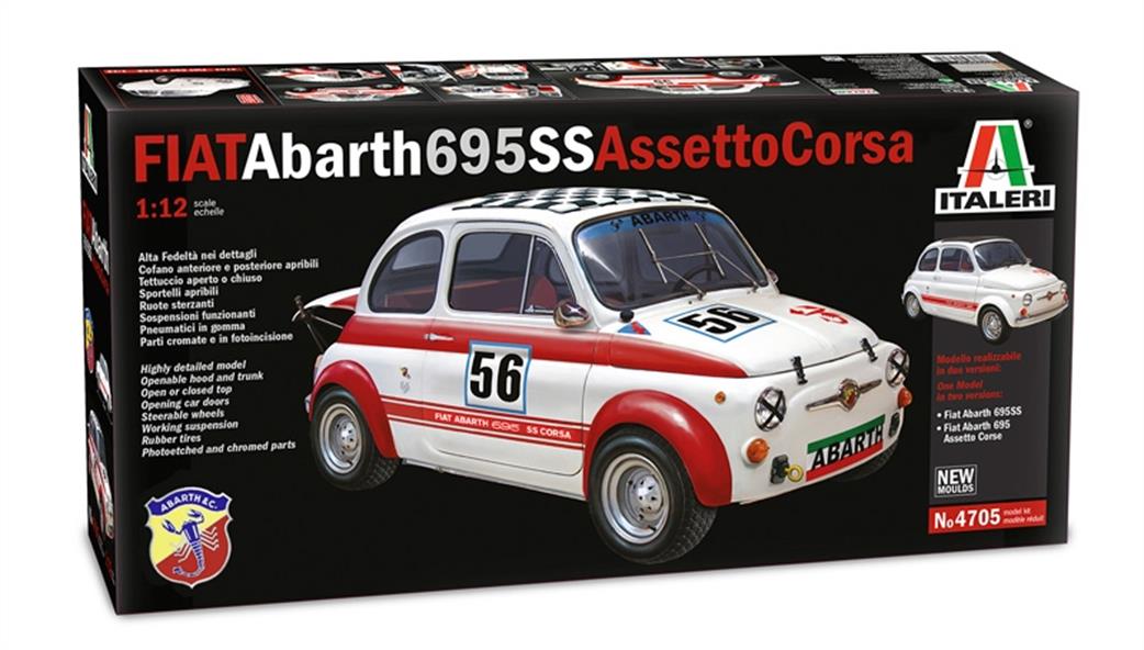 Maquette Auto à Monter 🐞 Italeri 1/24 – Fiat 500 Abarth (2008) Kit IT3674 – La Bombinette à Monter Maquette Auto à Monter 🐞 Italeri 1/24 – Fiat 500 Abarth (2008) Kit IT3674 – La Bombinette à Monter