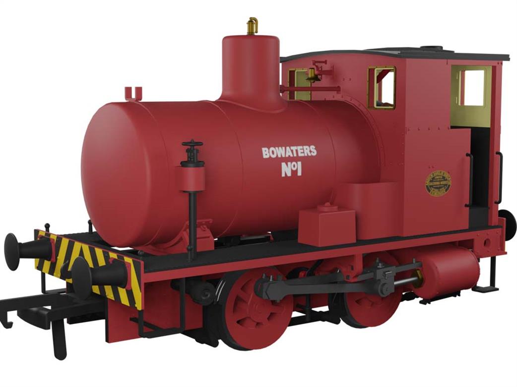 Rapido Trains OO 965005 Barclay fireless steam locomotive Bowaters No.1 red lead