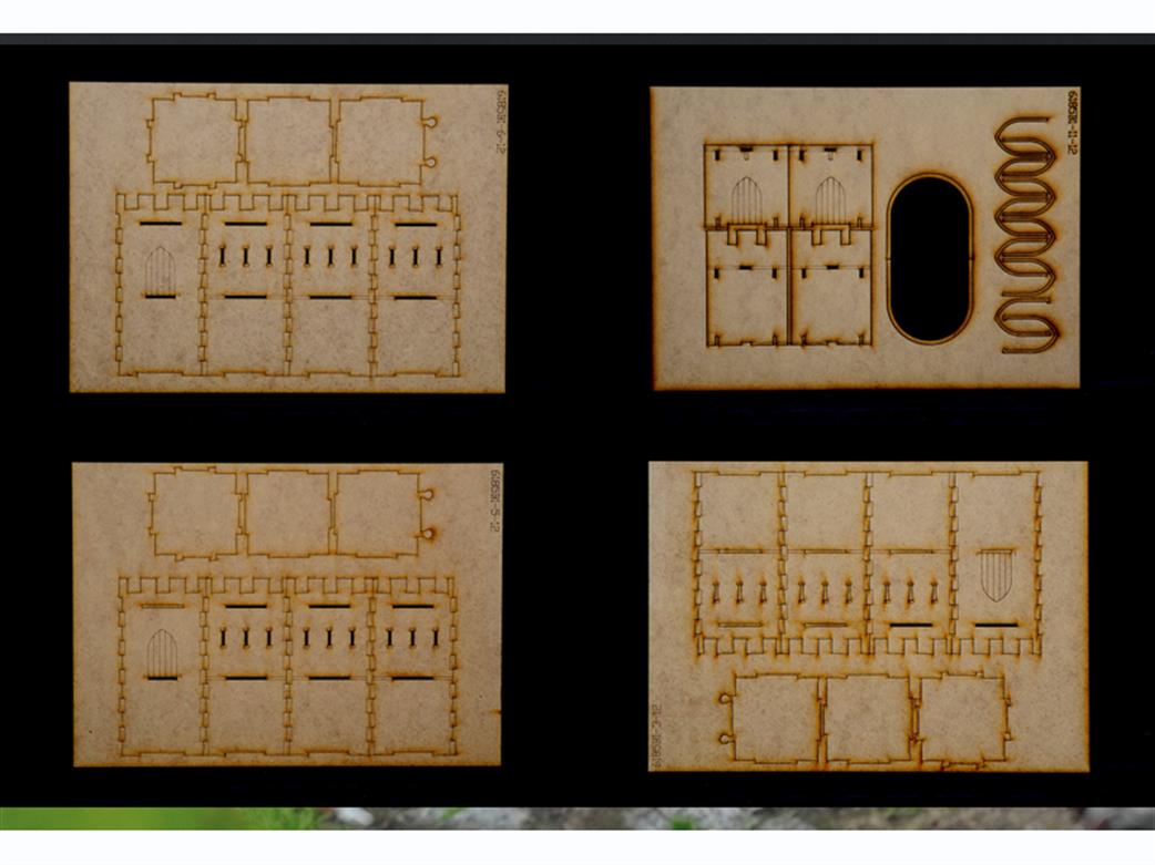 Italeri 6185 Castle Parts