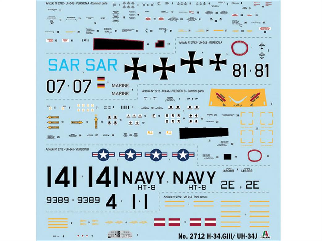 Italeri 2712 Decals