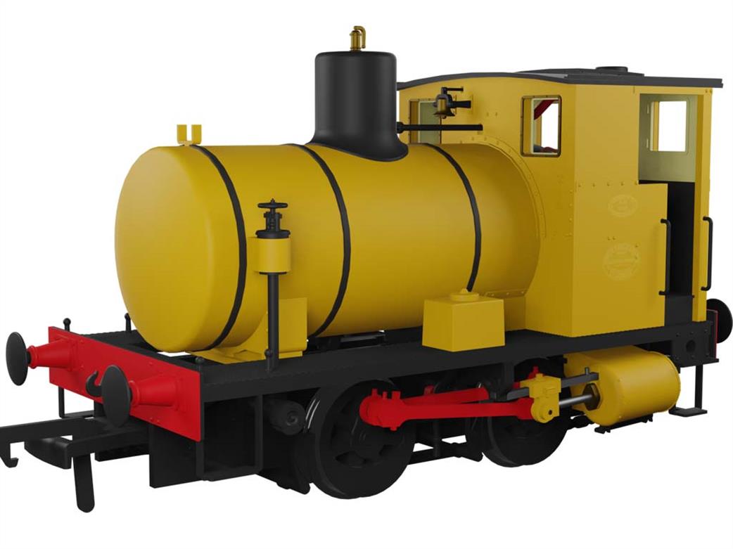Rapido Trains OO 965004 Barclay fireless steam locomotive Shell Mex yellow ochre