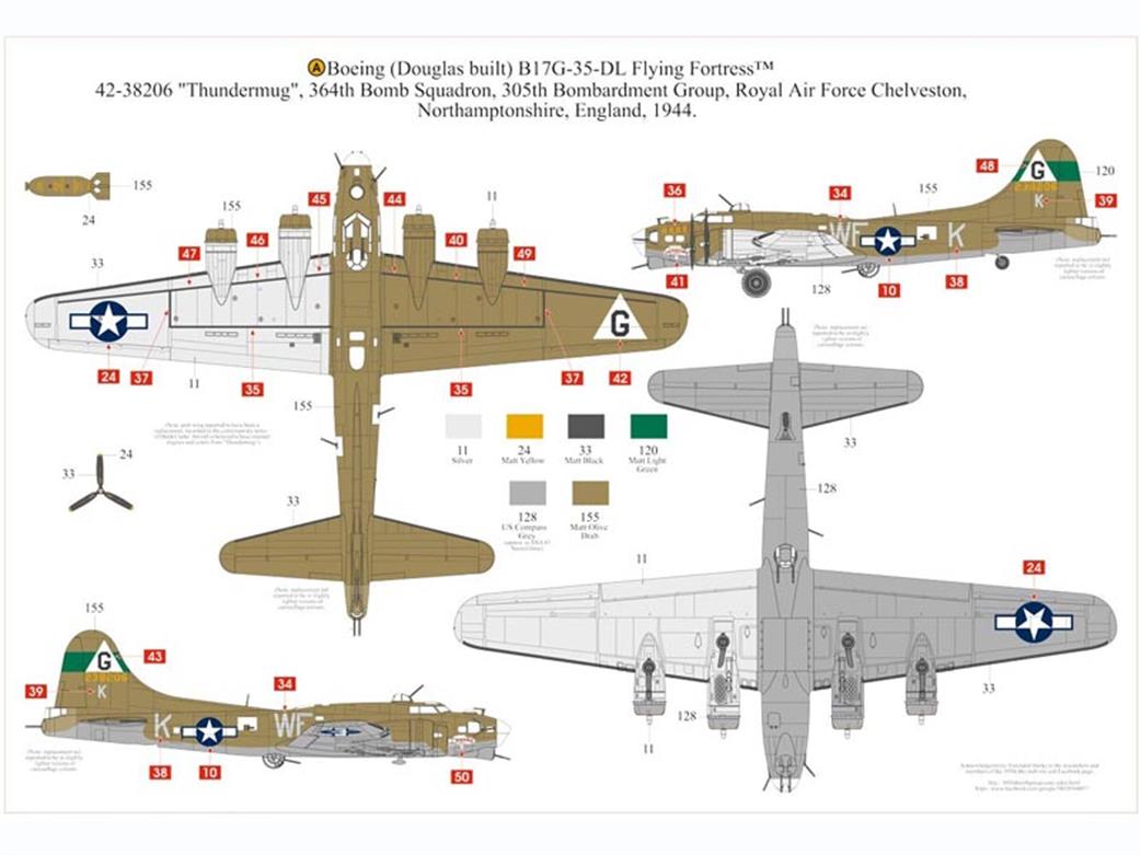 Airfix A12010 Aircraft Camo Sheet
