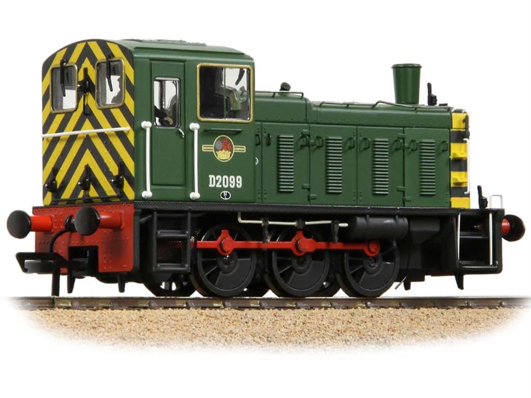 Bachmann OO gauge model 31-364B br class 03 diesel shunter D2099 green
