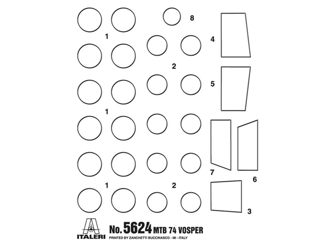 Italeri 5624 Paint Masks