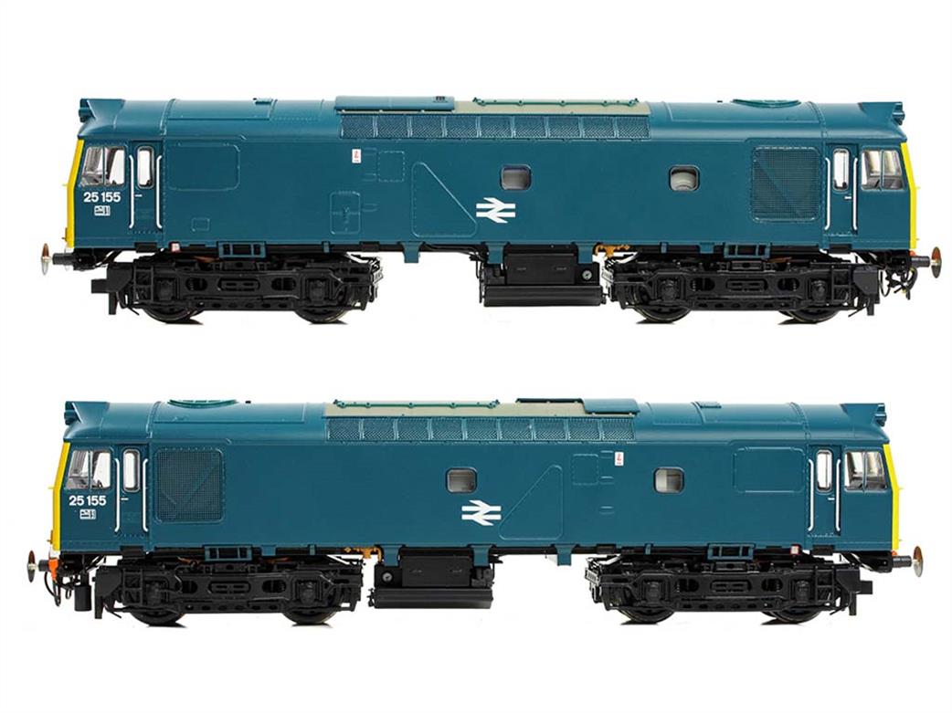 Bachmann OO gauge model 32-345 BR class 25/2 diesel locomotive 25155 rail blue livery