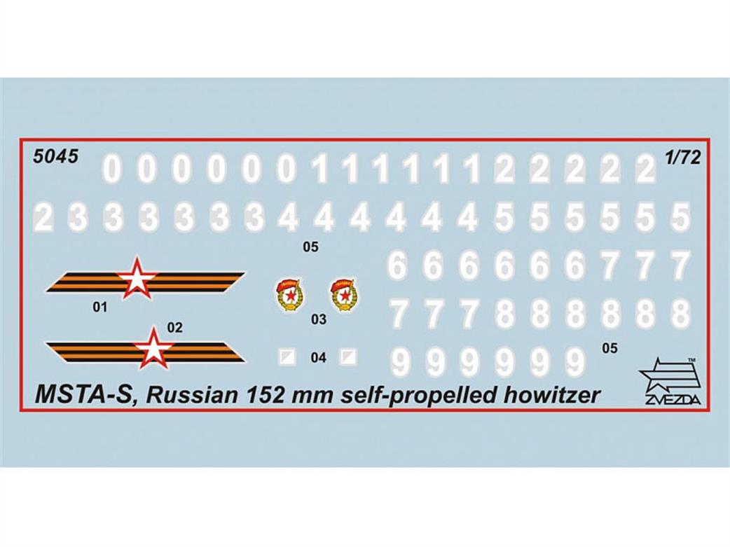 Zvezda 5045 Decals