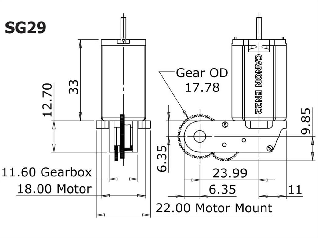 Slaters SG29 gearbox diagram