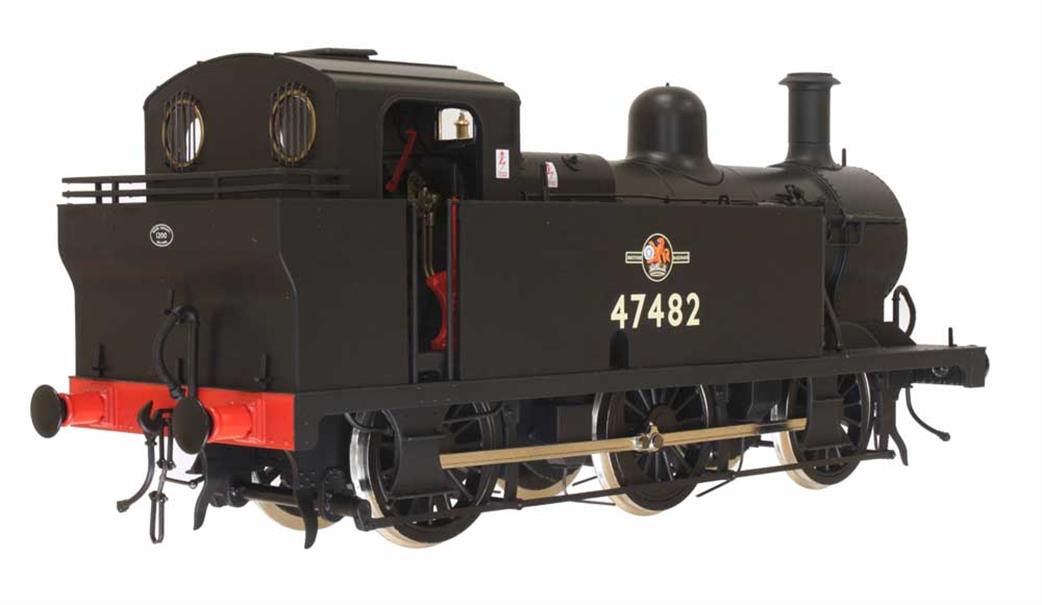 Dapol O gauge LMS 3F Jinty BR 47482 late crest NER style