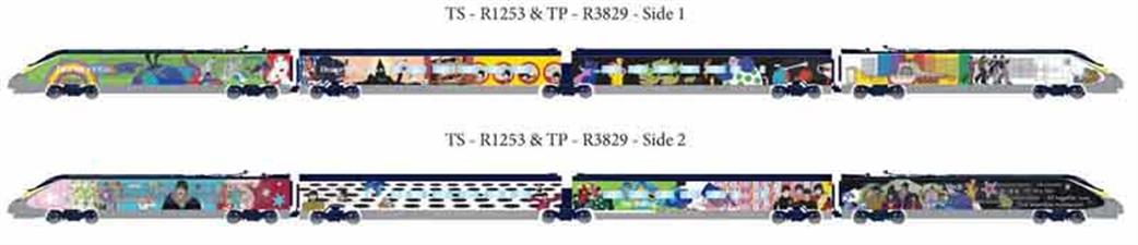 Hornby R3829 yellow submarine eurostar train pack