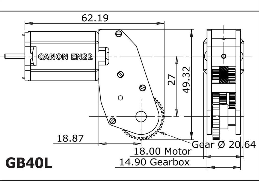 Slaters GB40L gearbox diagram
