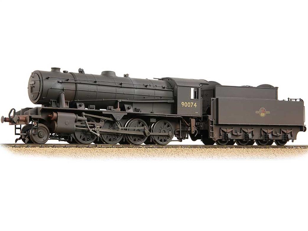 Bachmann Branchline OO gauge BR 90074 WD austerity type 2-8-0 locomotive black late crest weathered