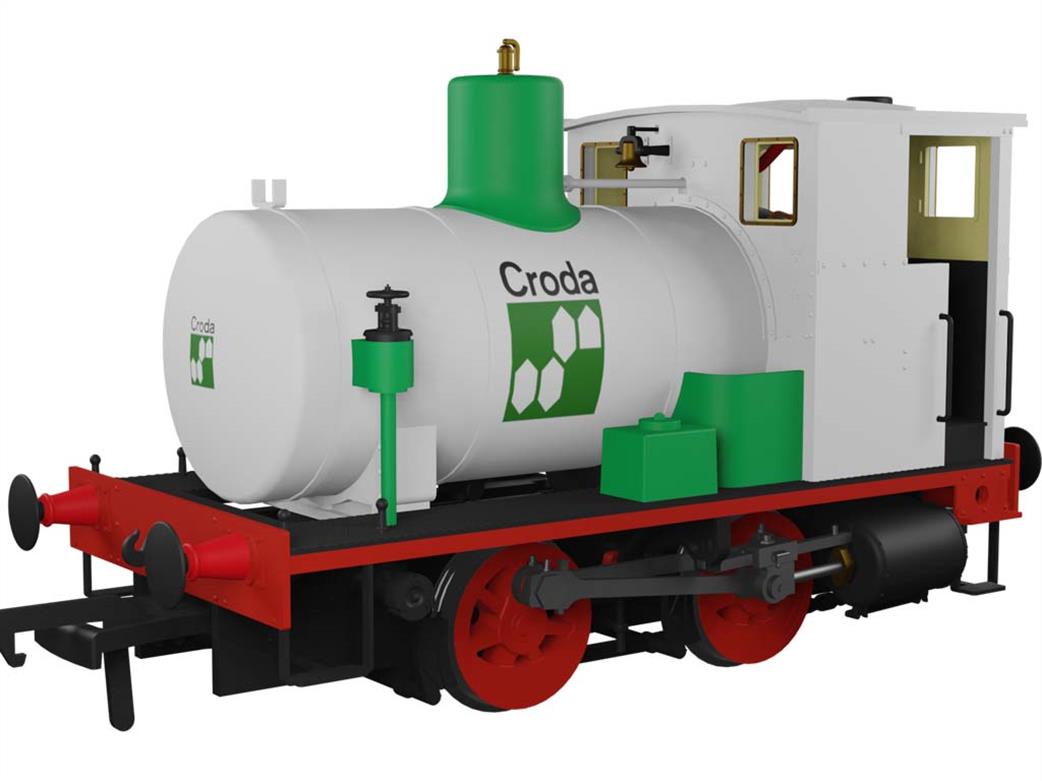 Rapido Trains OO 965003 Barclay fireless steam locomotive Croda Chemicals white