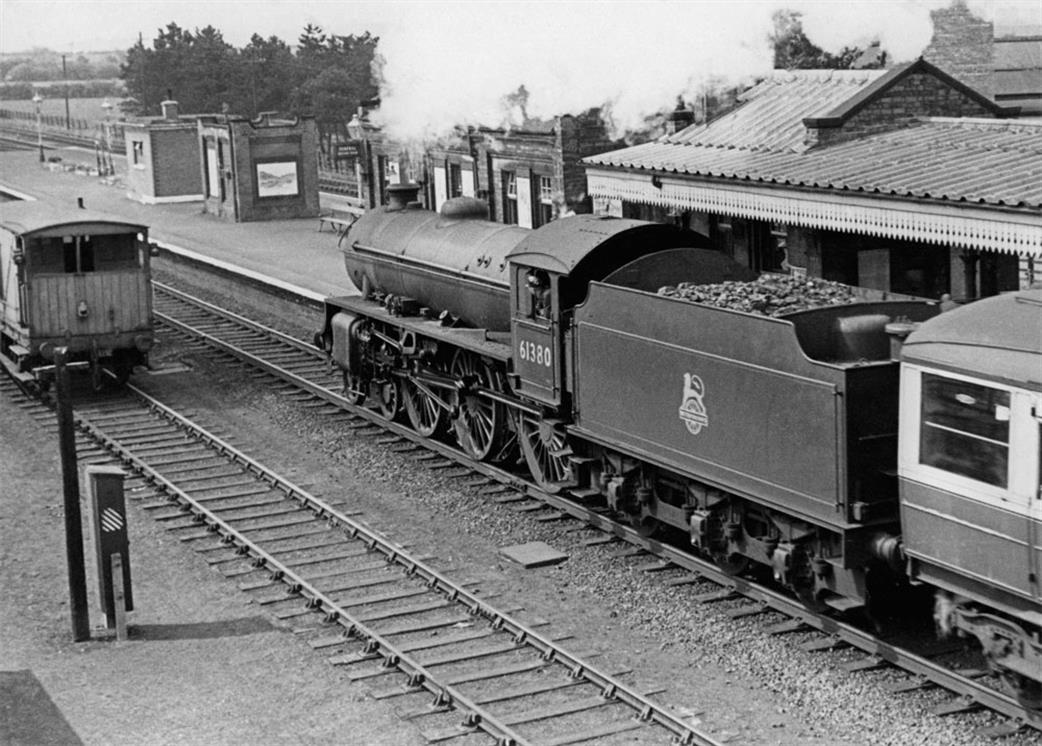 61380, seen arriving at Ruddington in the mid-1950s