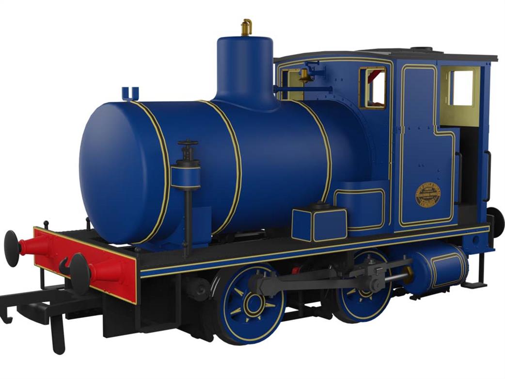 Rapido Trains OO 965002 Barclay fireless steam locomotive lined Caledonian blue