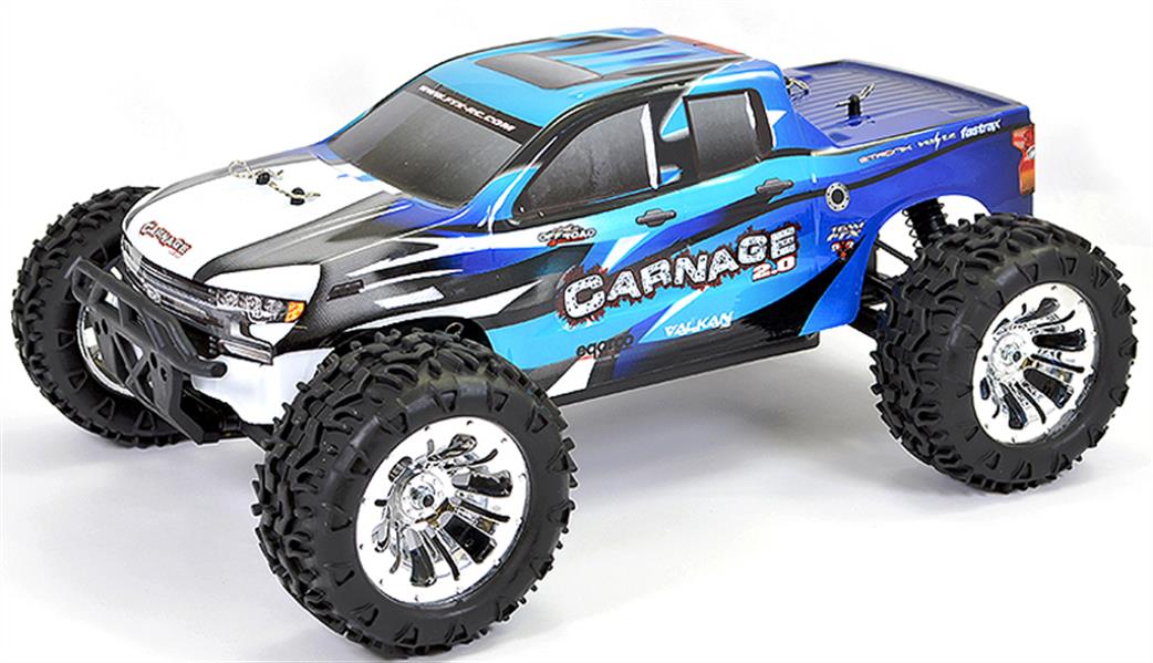 FTX FTX5537B Carnage 2.0 Blue RTR Brushed RC Truck Model 1 10