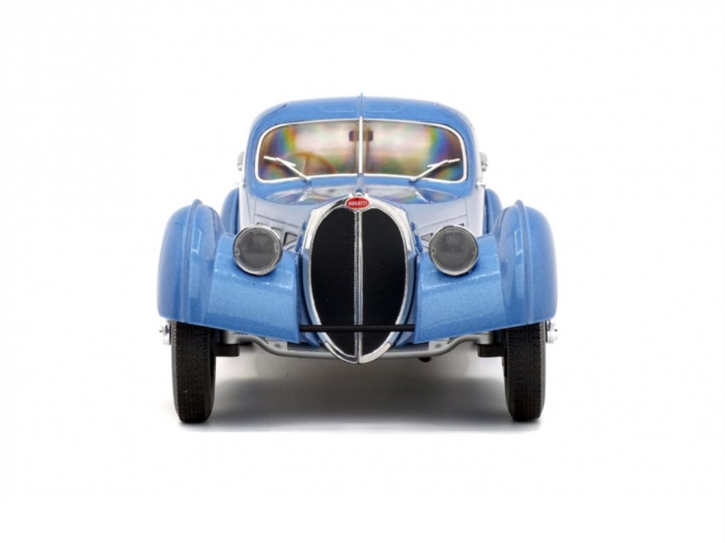 Solido S1802102 1937 Bugatti Atlantic in Blue Diecast Car model 1/18