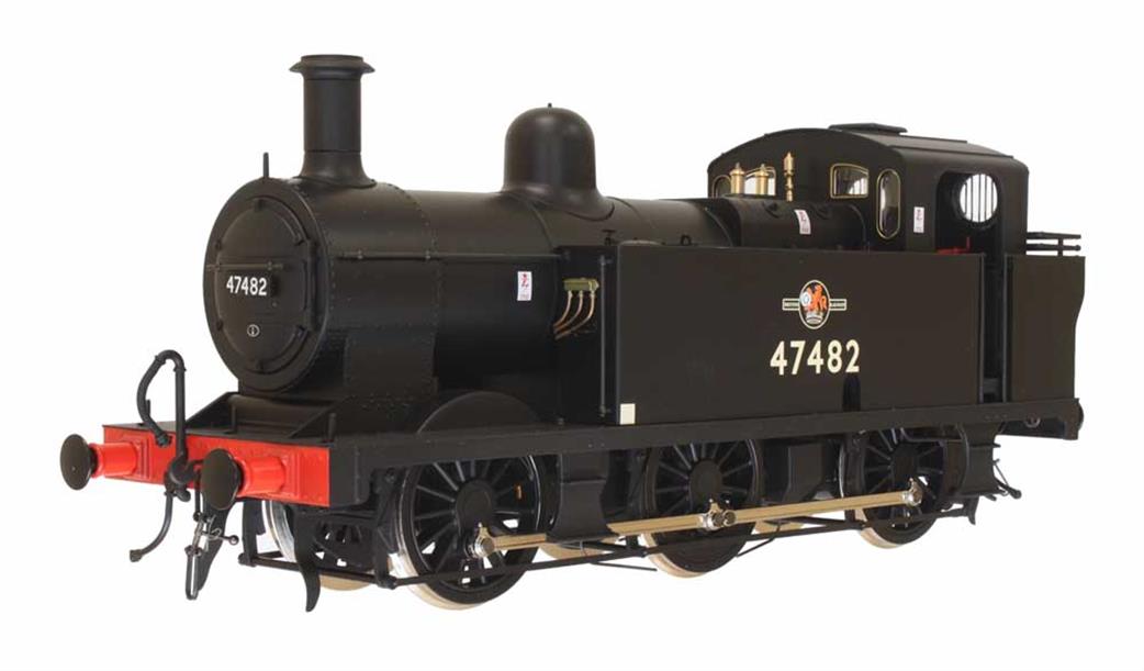 Dapol O gauge LMS 3F Jinty BR 47482 late crest NER style