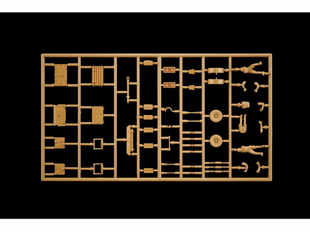 Italeri 6181 Quad Gun Tractor Parts