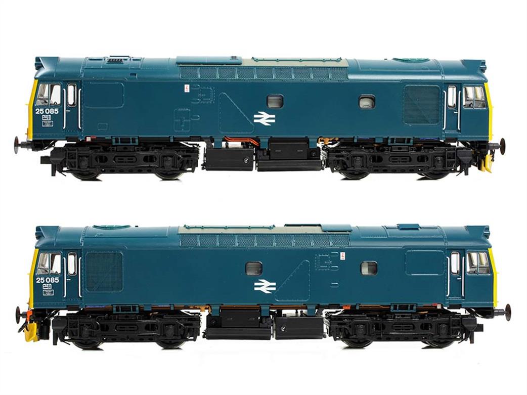 Bachmann OO gauge model 32-344 BR class 25/2 diesel locomotive 25085 rail blue livery