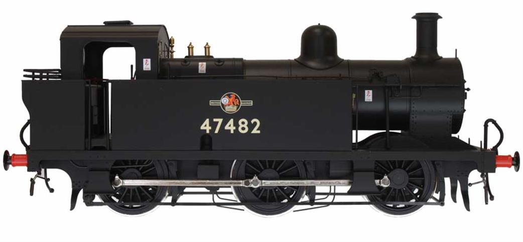 Dapol O gauge LMS 3F Jinty BR 47482 late crest NER style