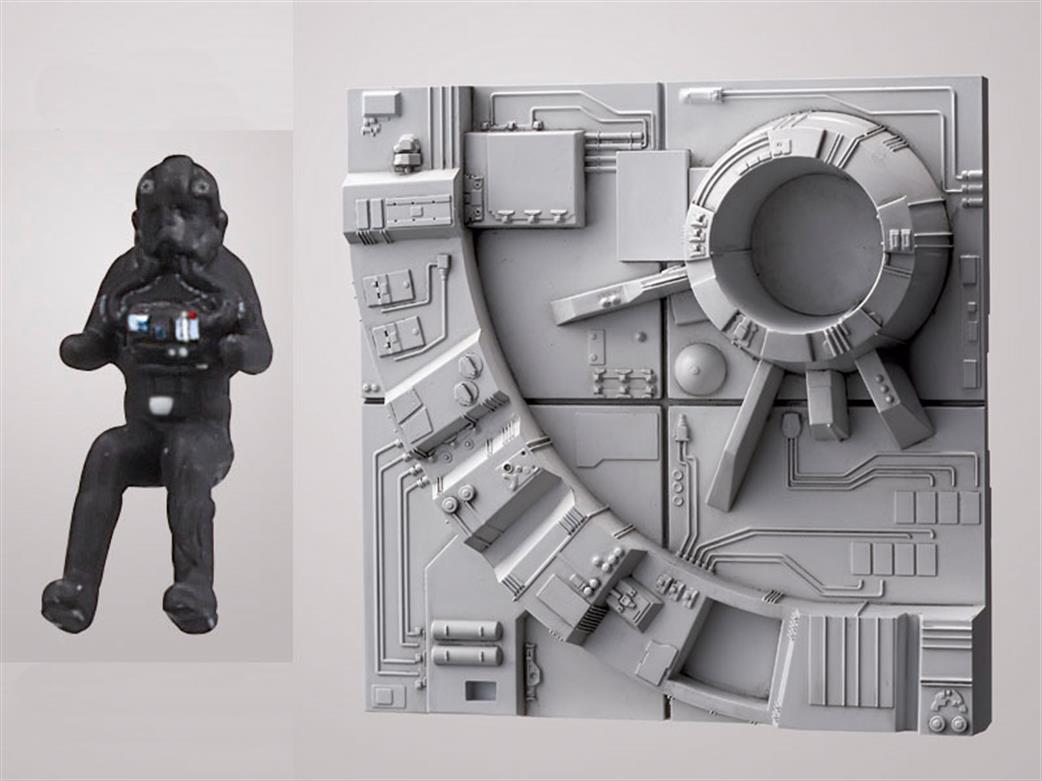 Bandai 01201 Pilot and Death Star Stand
