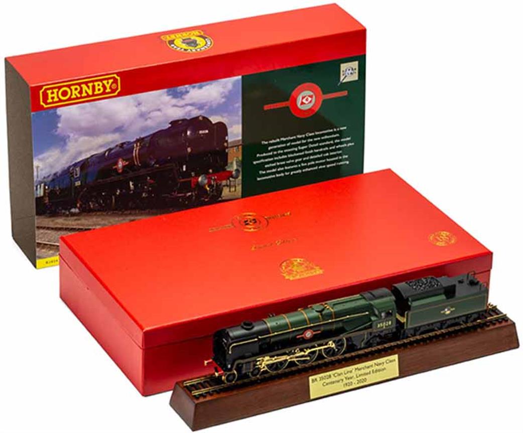 Hornby R3824 BR 35028 Clan Line Centenary Year Gold Plated Limited Edition