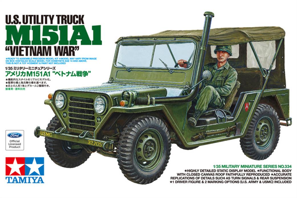 Tamiya 35334 US Army M151 A1 Jeep 1/35