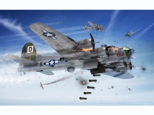 Airfix A Usaaf B 17g Flying Fortress Ww2 American Bomber Kit 1 72