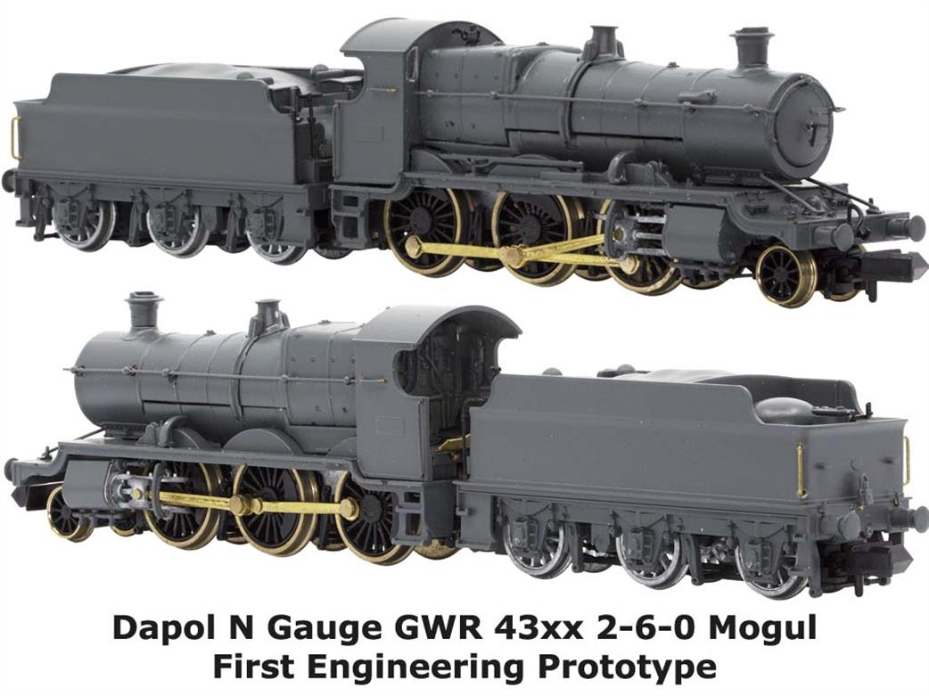 Dapol N gauge GWR 43xx 2-6-0 mogul first engineering prototype