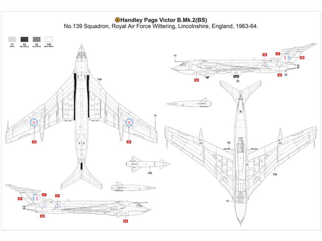 Airfix A12008 XL512 Camo Sheet