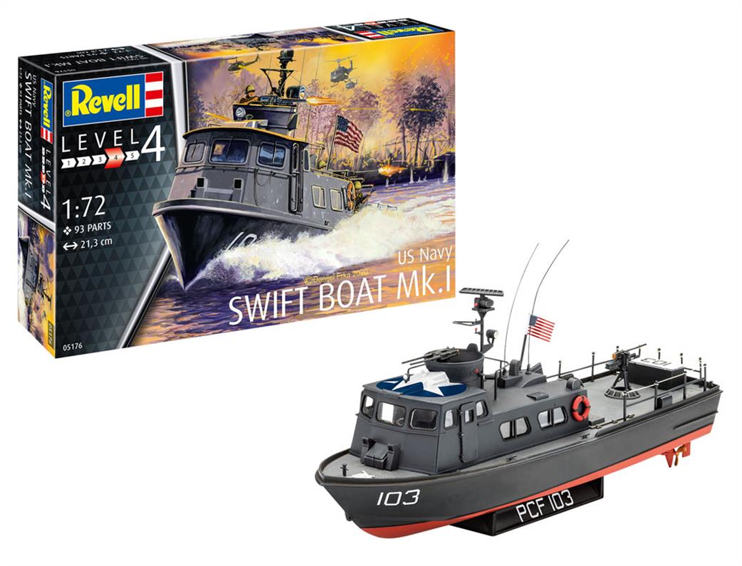 Revell 05176 US Navy Swift Boat Mk.1 Fast Patrol Craft Kit 1/48