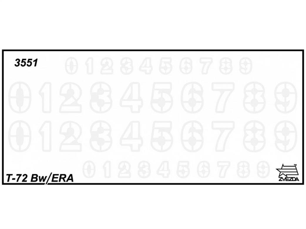 Zvezda 3551 Decals