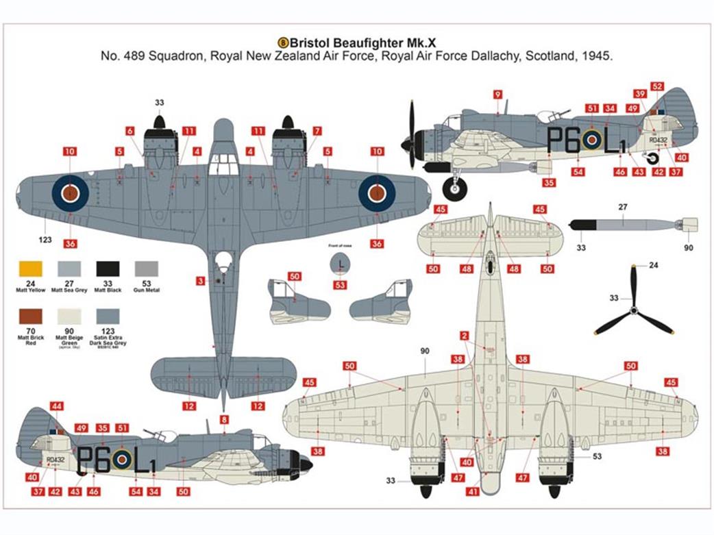 Airfix A05043 Camo 2 Paint Sheet