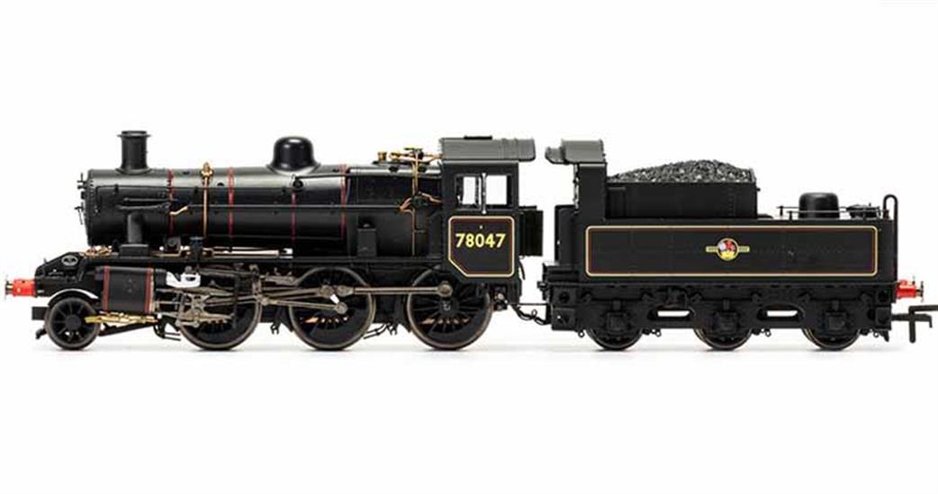 Hornby R3836 BR 78047 Standard Class 2MT 2-6-0 Lined Black Late Crest