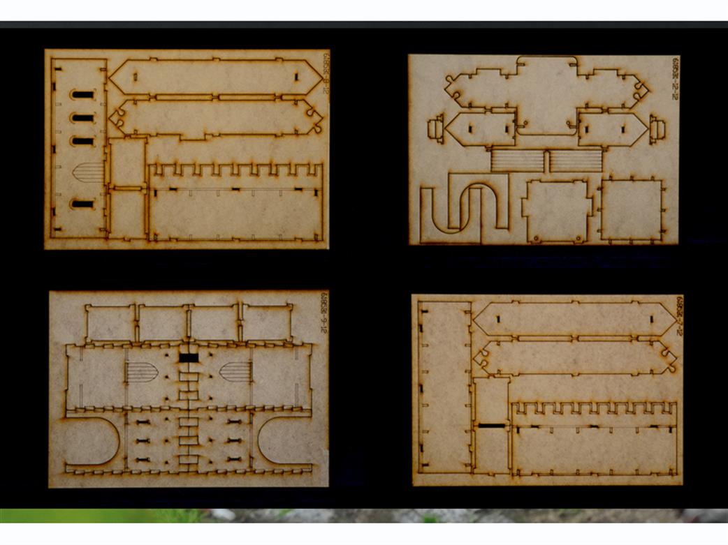 Italeri 6185 Castle Parts