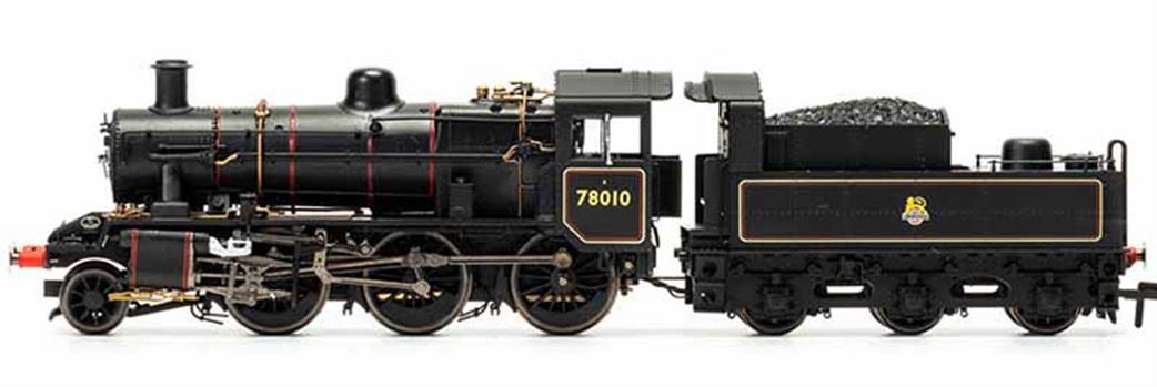 Hornby R3838 BR 78010 Standard Class 2MT 2-6-0 Lined Black Early Emblem