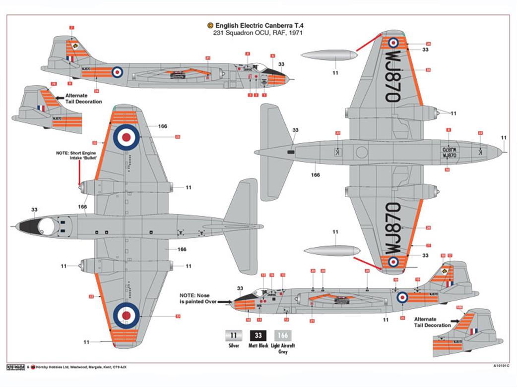Airfix A10101C Paint & Decal Sheet