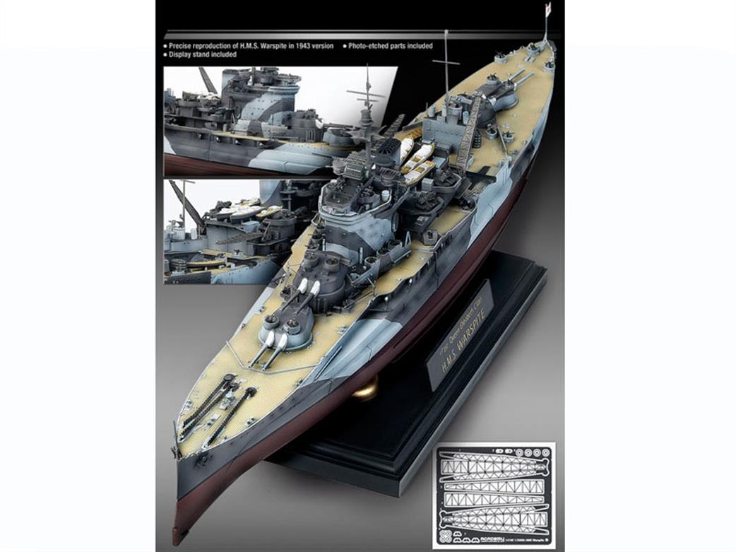 Academy 14105 HMS Warspite WW2 Royal Navy Battleship Kit 1/350