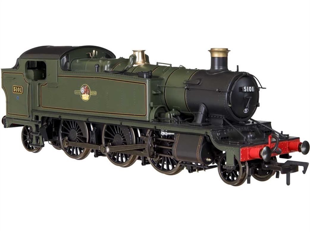 Dapol OO gauge GWR 5101 class 2-6-2T large prairie 5101 BR lined green late crest