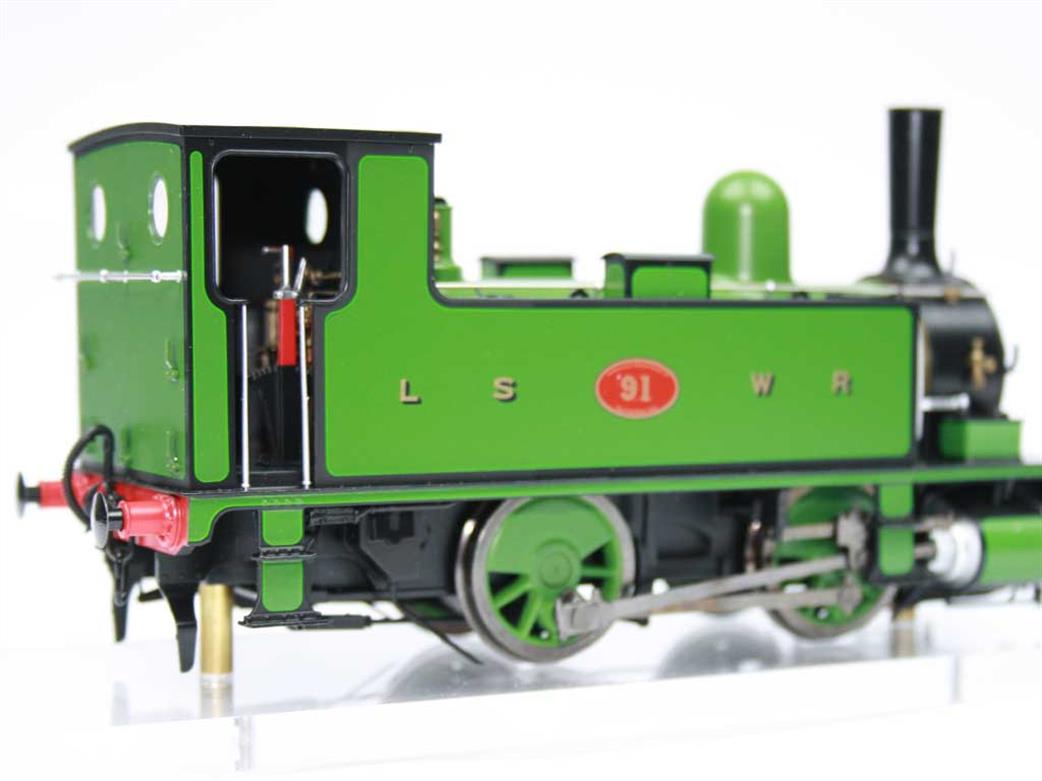 	Dapol O gauge B4 0-4-0T LSWR 91 lined green 	