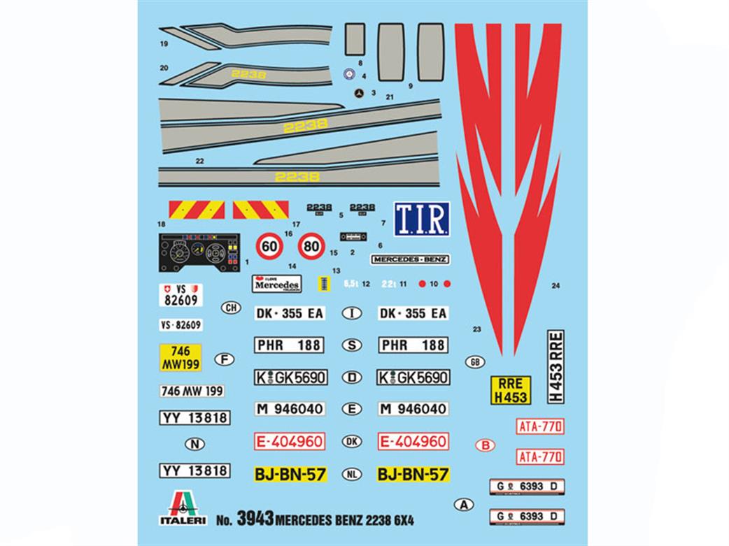 Italeri 3943 Decals