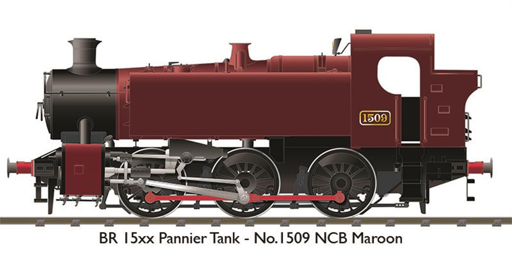 Rapido Trains oo gauge gwr 1500 pannier ncb 1509