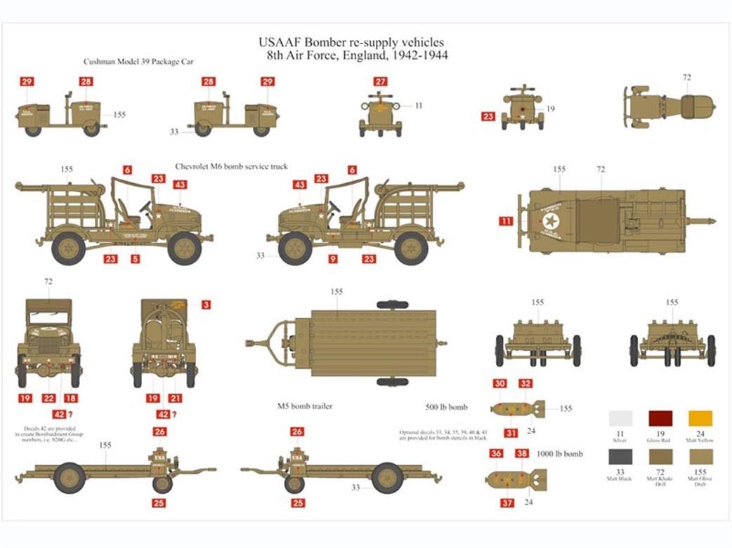 Airfix A12010 Vehicle Camo Sheet