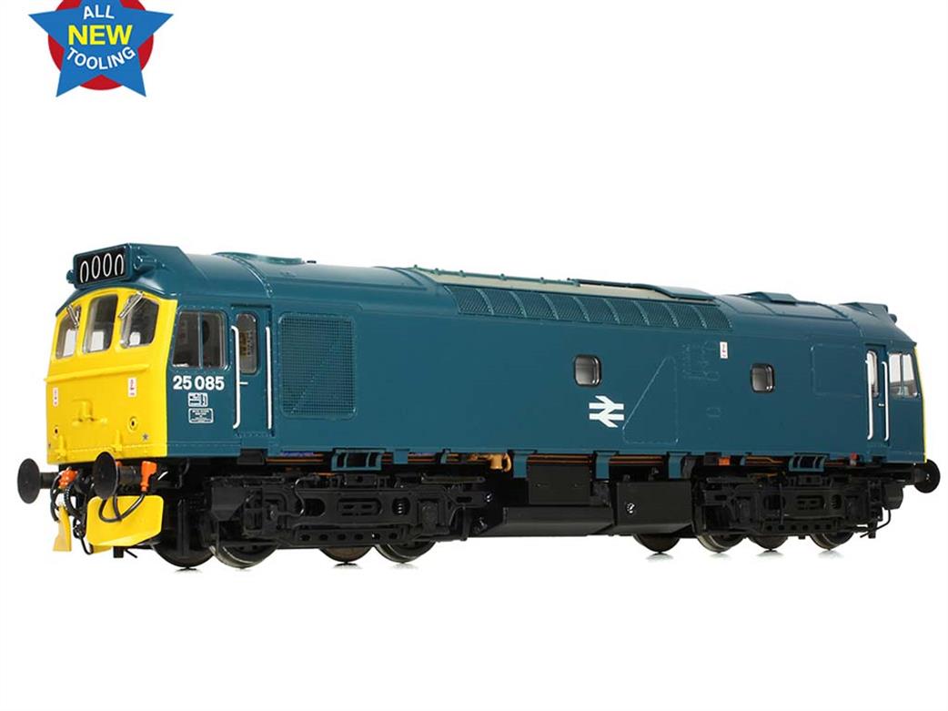 Bachmann OO gauge model 32-344 BR class 25/2 diesel locomotive 25085 rail blue livery