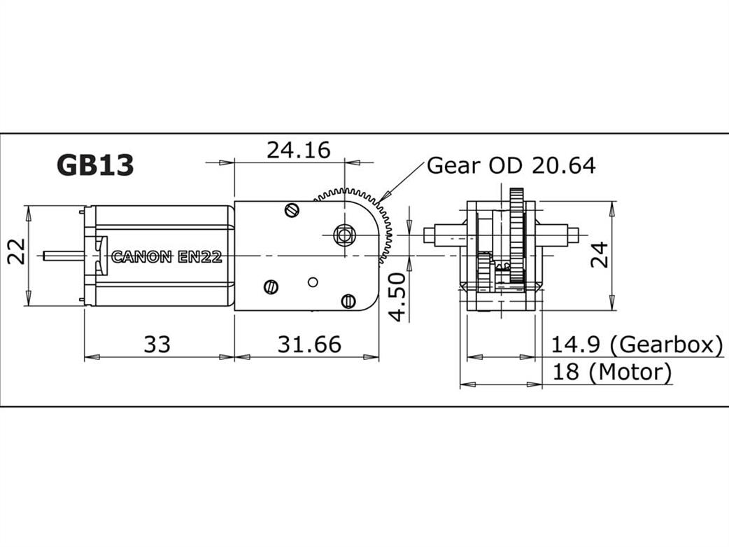 Slaters GB13 gearbox diagram