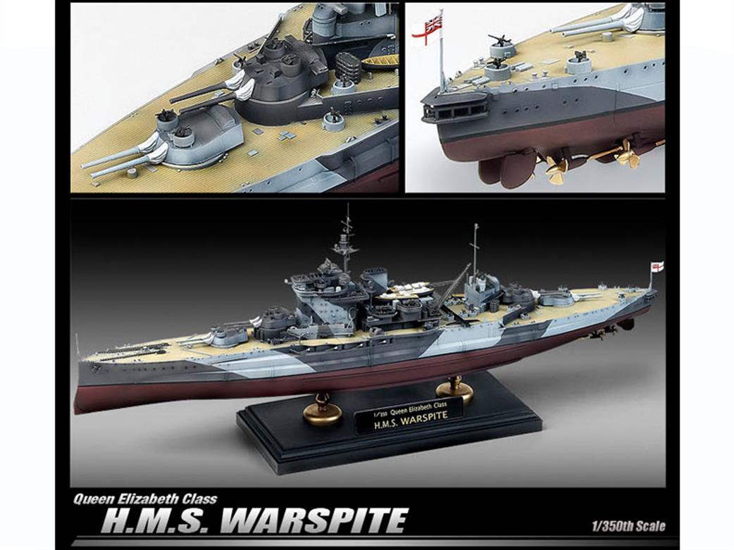 Academy 14105 HMS Warspite WW2 Royal Navy Battleship Kit 1/350