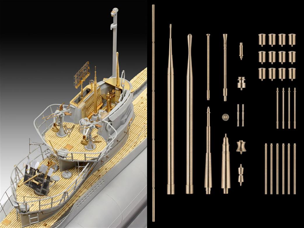 Revell 1/72 05163 German U Boat Submarine Platinum Edition Plastic Kit